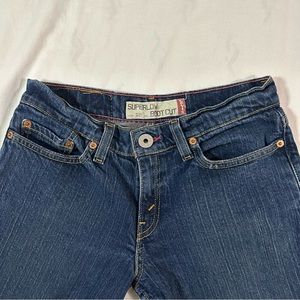 Levi’s Super Low Bootcut Darkwash Jeans